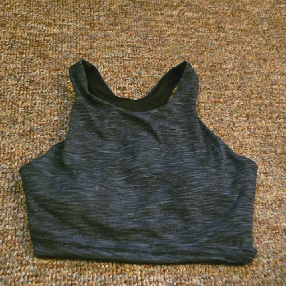 MTA Sport Charcoal High Neck Activewear Sports Bra